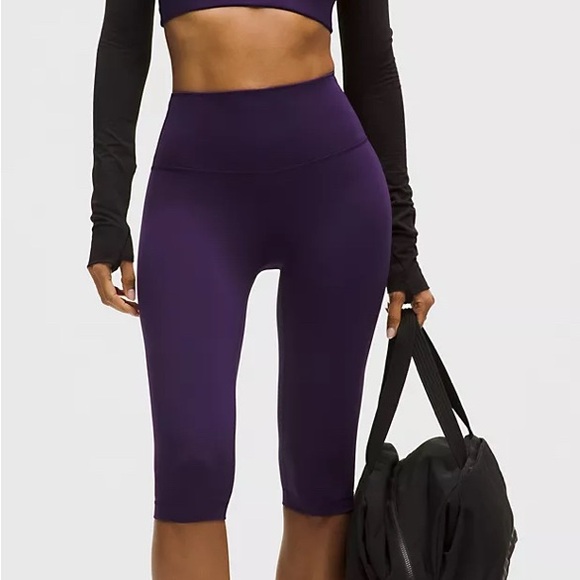 lululemon athletica Pants - Lululemon Athletica Dark Purple Capris